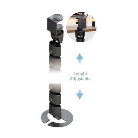 Aidata Desk-Clamp Under Desk Spine Cable Manager CM-1020